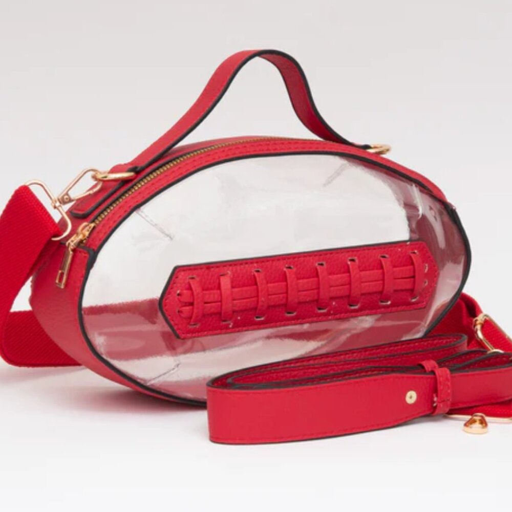 Clear Stadium Approved Bag | Game Day Crossbody Purse for Football Events